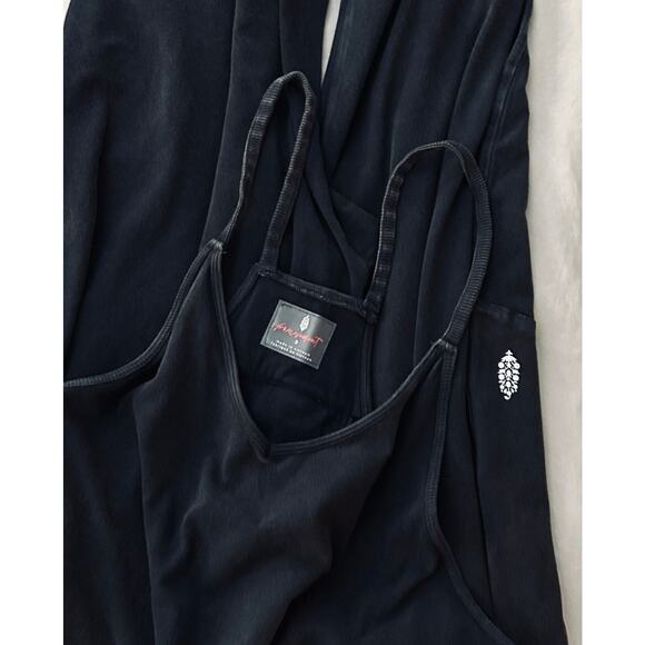 FP Free People Hot Shot One Piece Romper Jumpsuit Blackish Wash, Sz Small - Picture 6 of 7